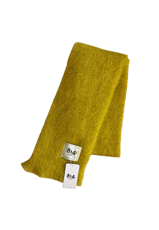 MOHAIR AND WOOL THIN SCARF MUSTARD 793