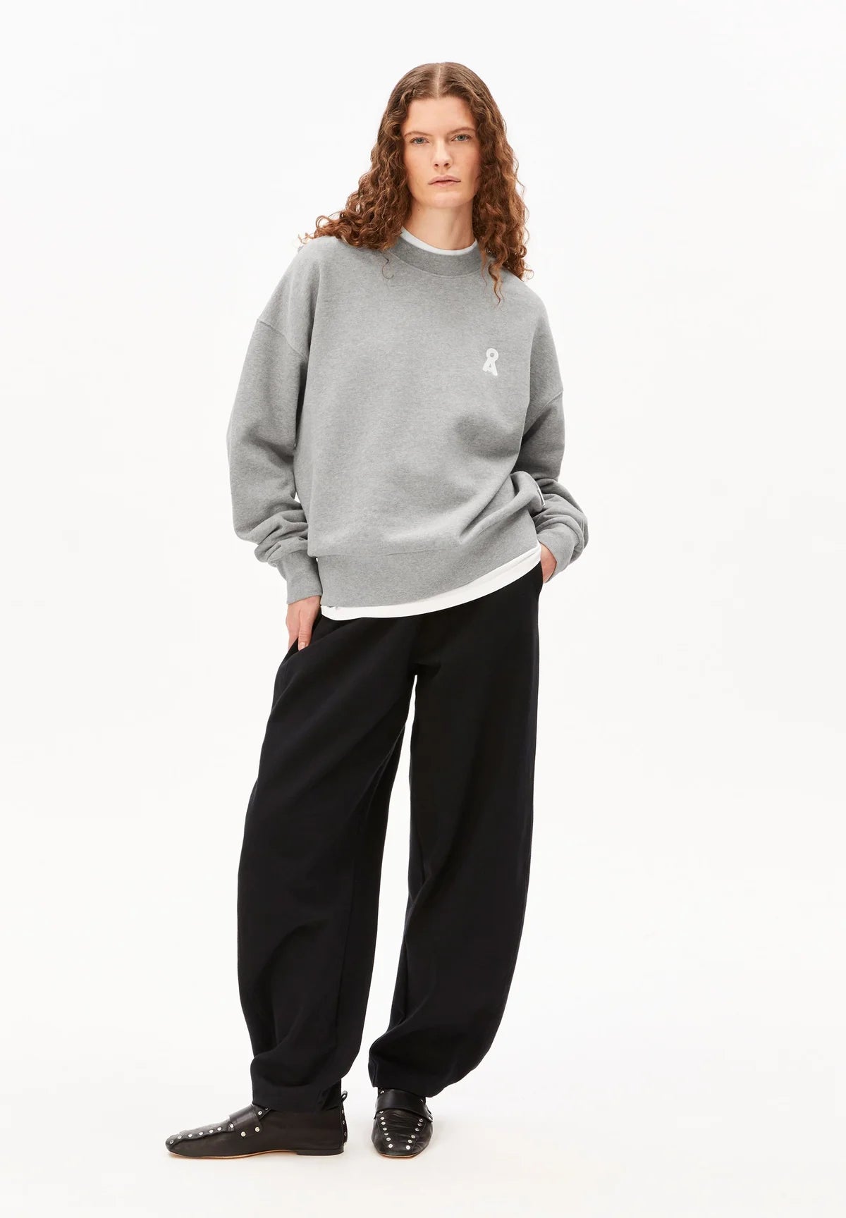 ICONIC Å ALIZAA SWEATSHIRT | SILVER MELANGE