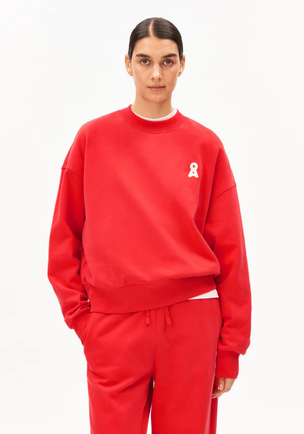 ICONIC Å ALIZAA ORGANIC COTTON SWEATSHIRT | MARS RED