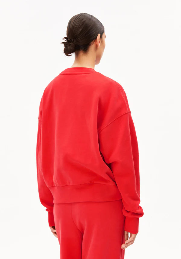 ICONIC Å ALIZAA ORGANIC COTTON SWEATSHIRT | MARS RED