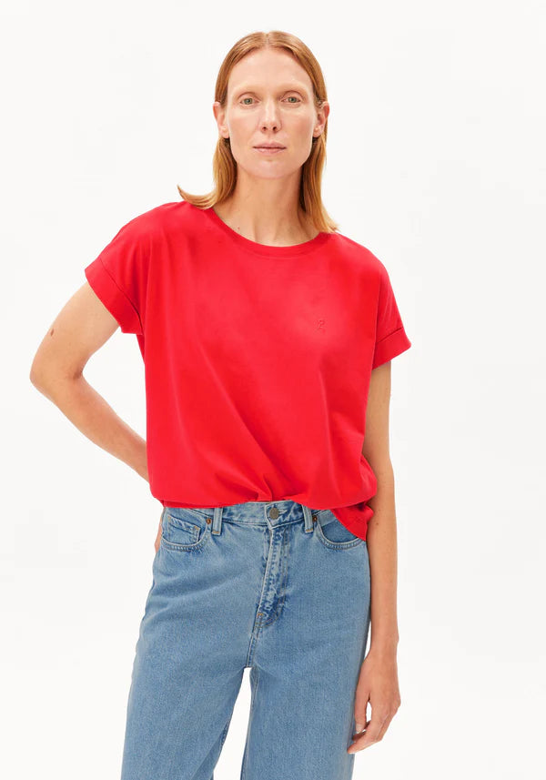 IDAARA ORGANIC COTTON T-SHIRT | MARS RED