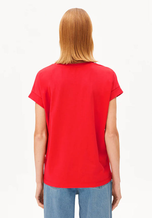 IDAARA ORGANIC COTTON T-SHIRT | MARS RED