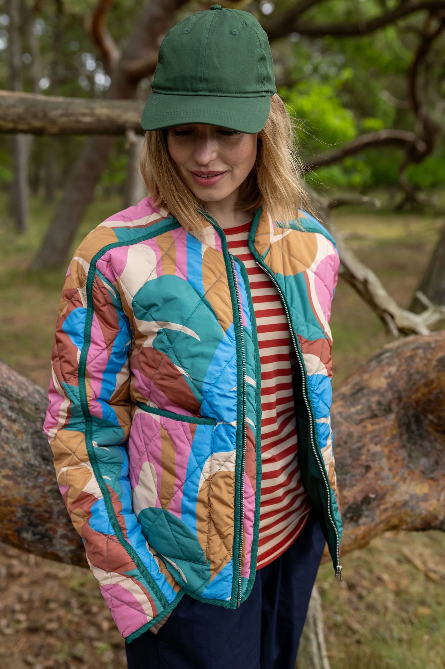 DANEMAPLE QUILTED THERMO JACKET | NOUGAT TROPS