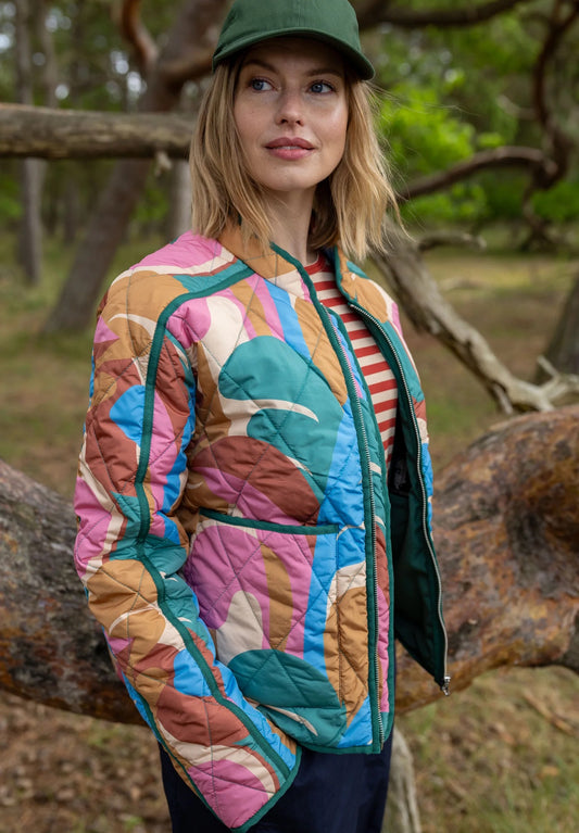 DANEMAPLE QUILTED THERMO JACKET | NOUGAT TROPS