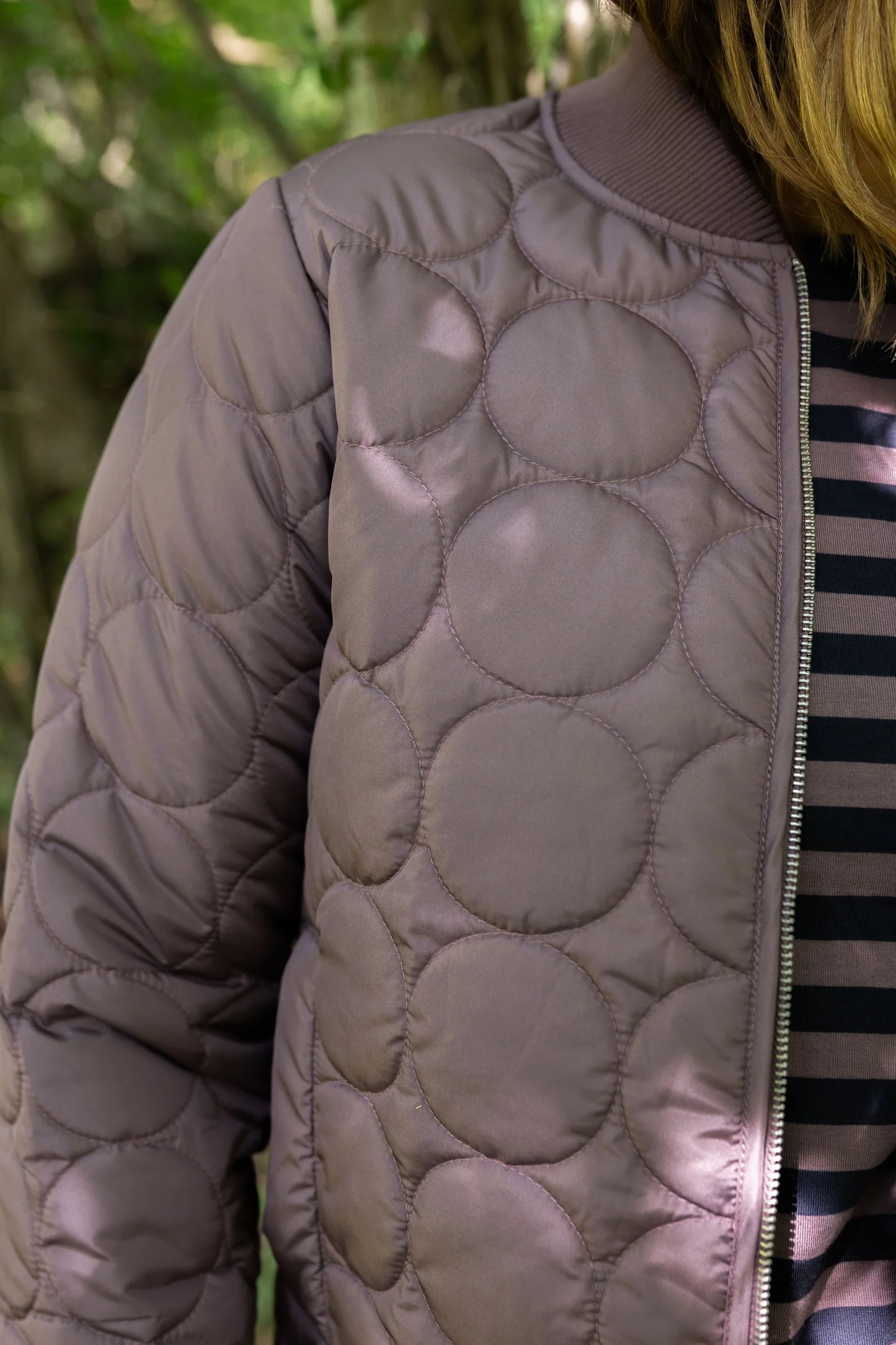 DANECANDO QUILTED JACKET  | MAUVE