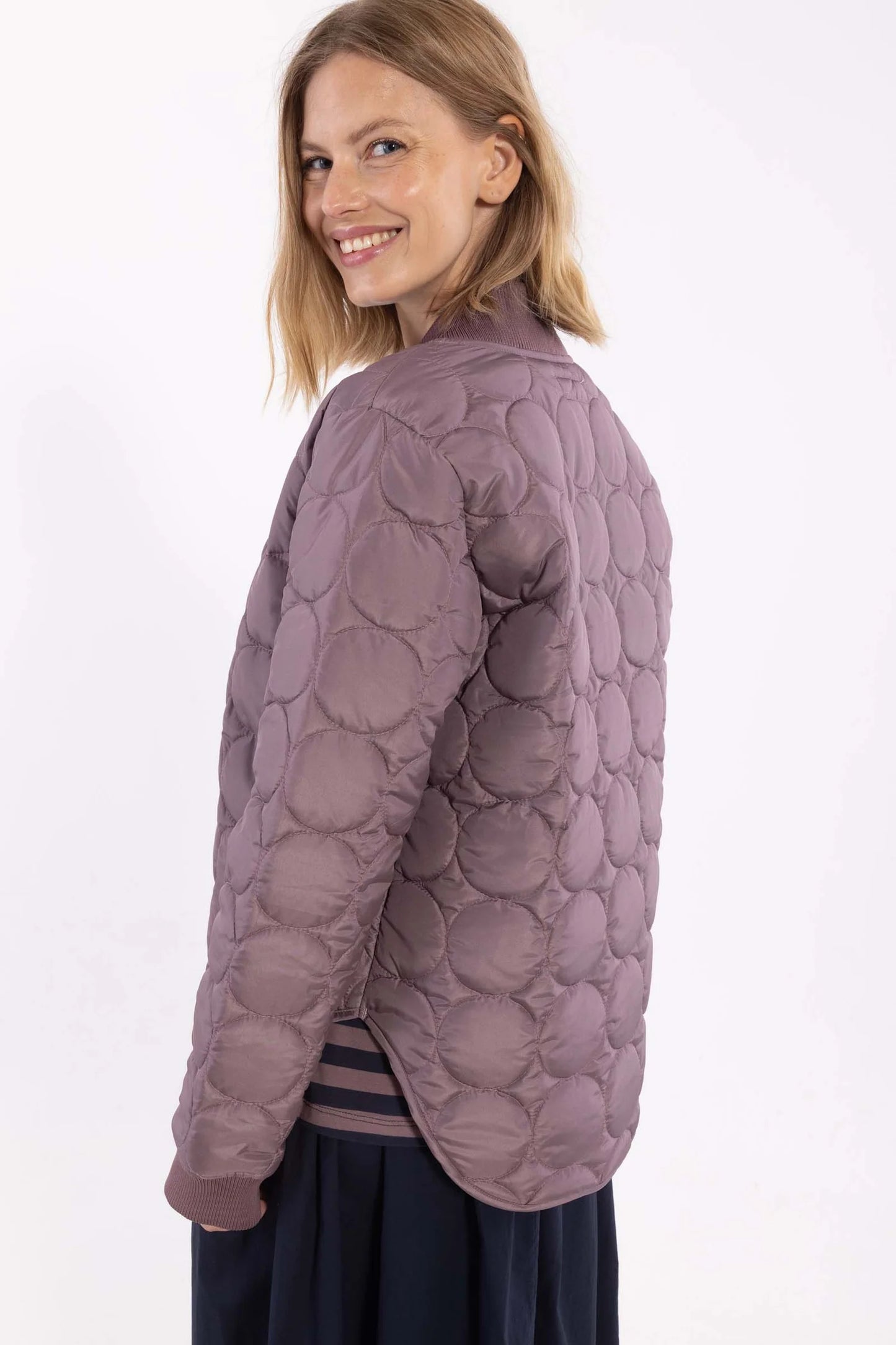 DANECANDO QUILTED JACKET  | MAUVE