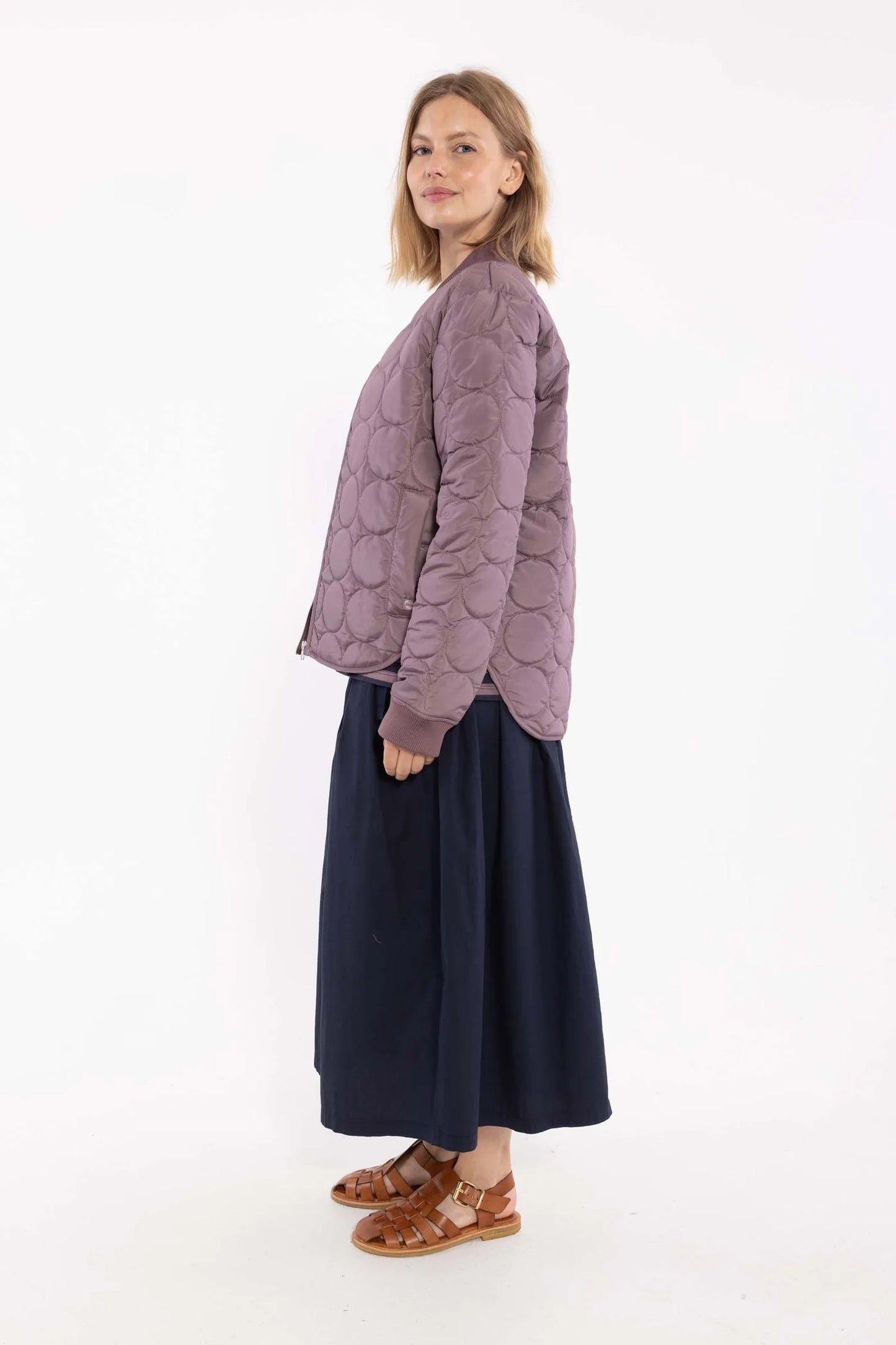 DANECANDO QUILTED JACKET  | MAUVE
