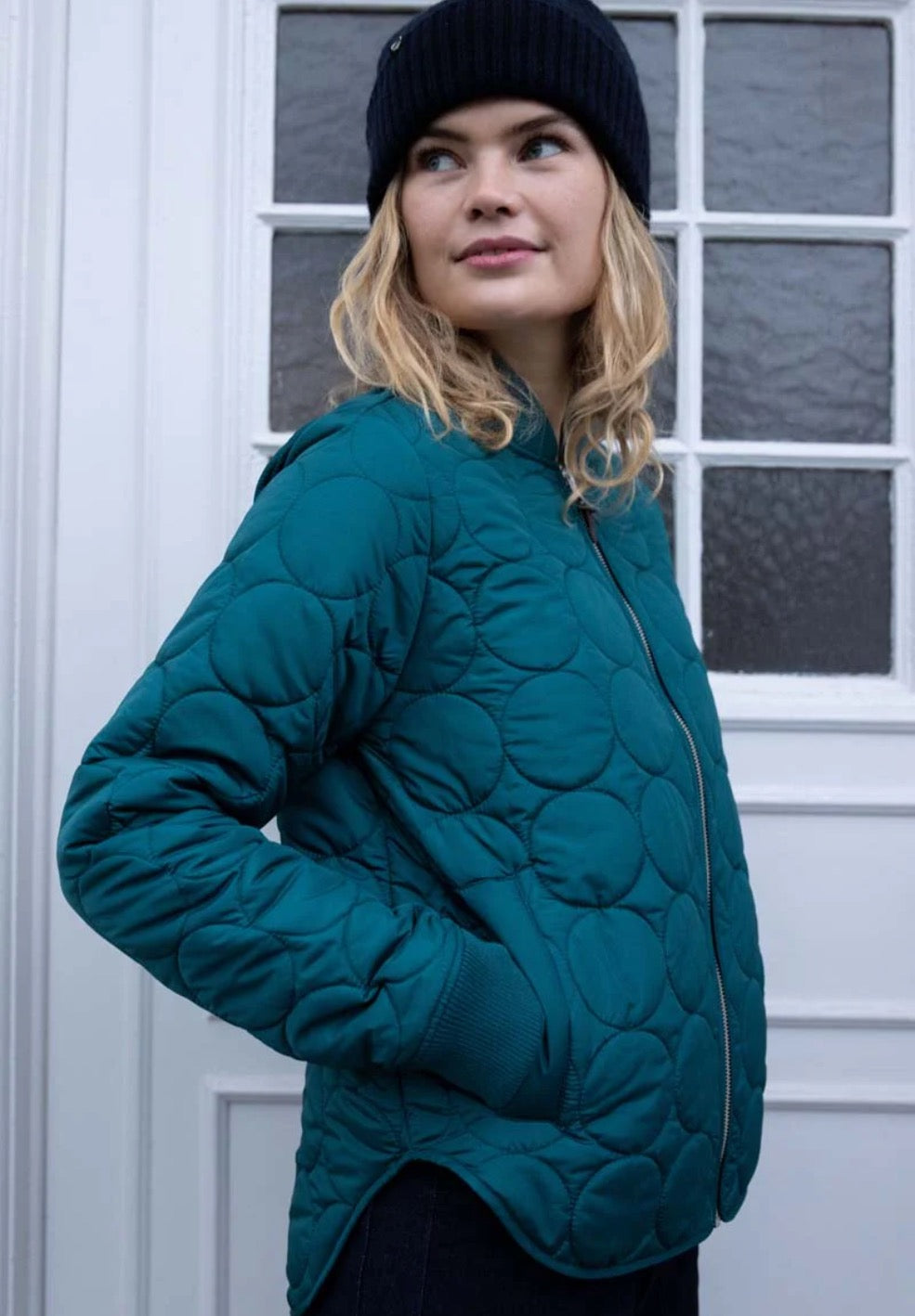 DANECANDO QUILTED JACKET  | SLATE
