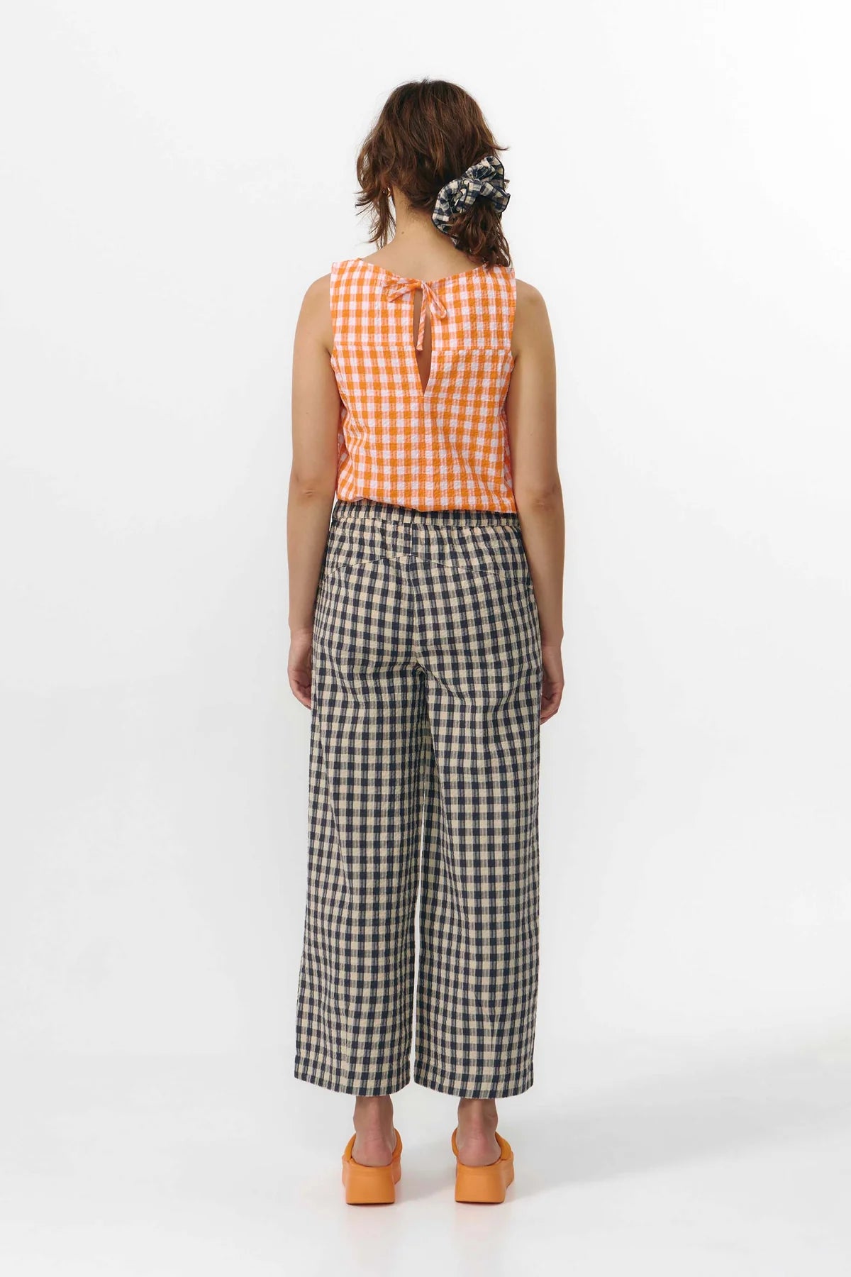 SANTA PANTS CHECK GREY