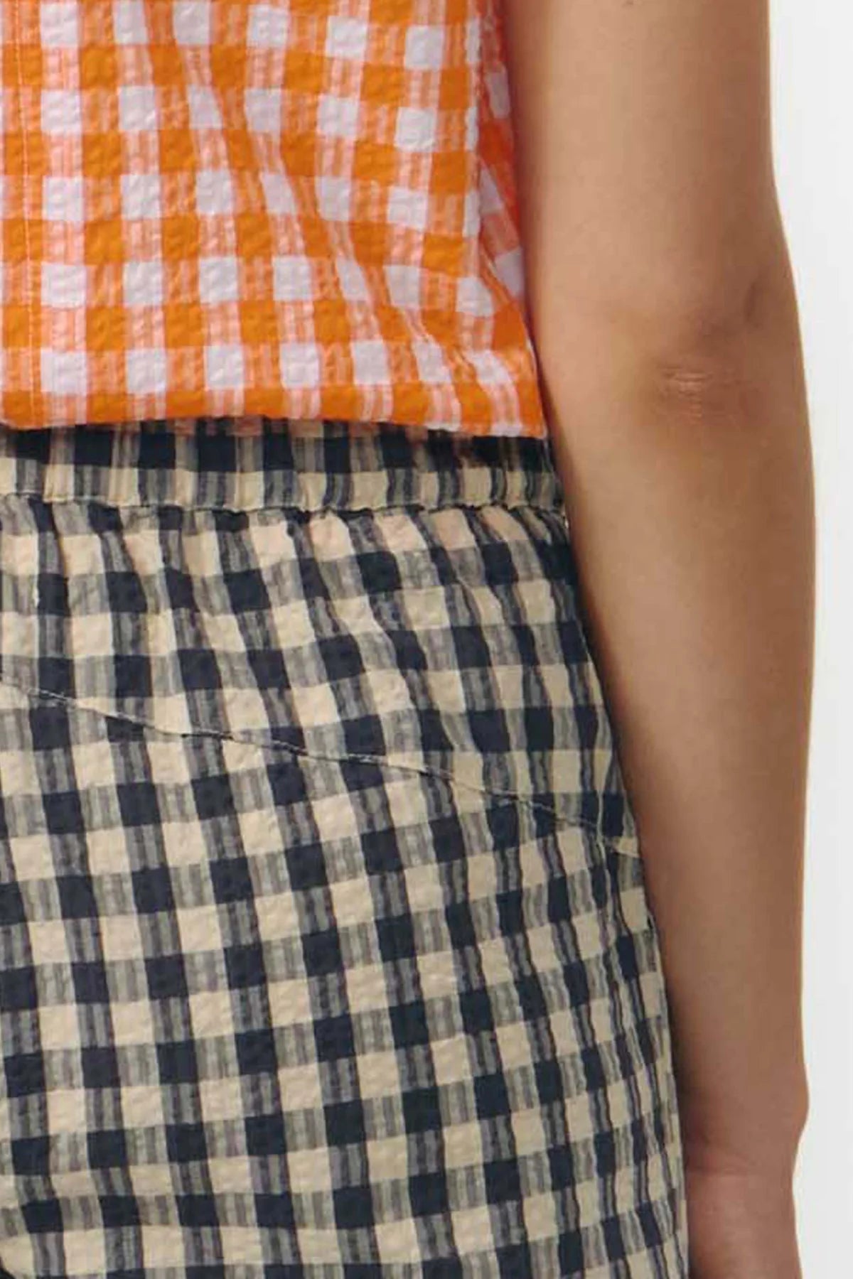 SANTA PANTS CHECK GREY