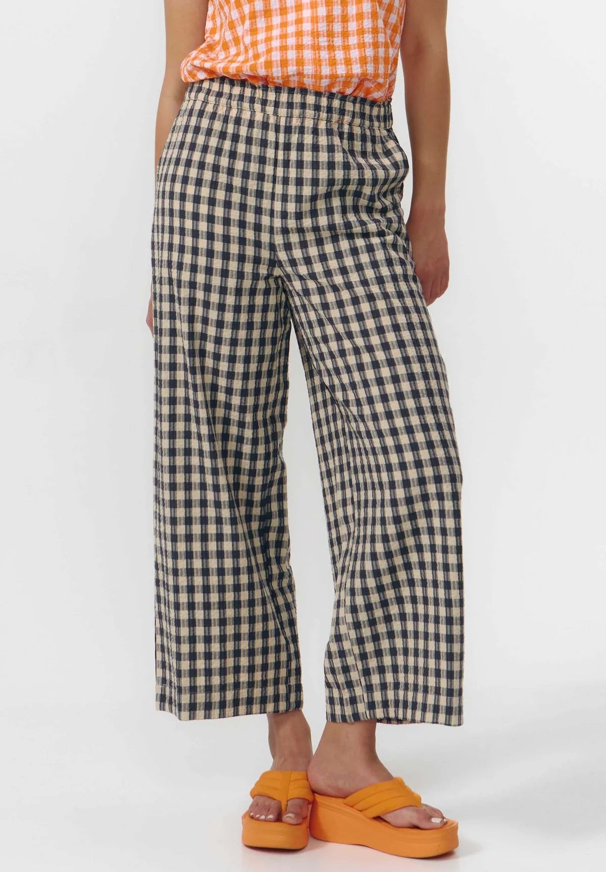 SANTA PANTS CHECK GREY