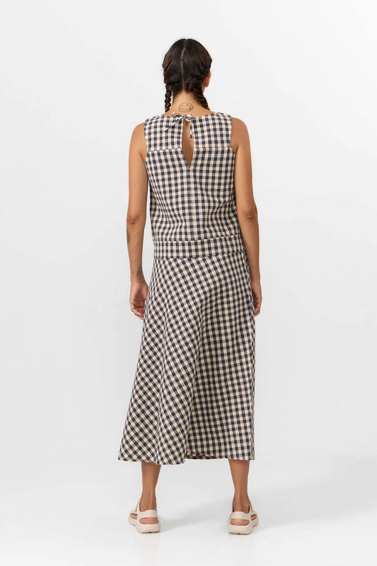 ARUBA TOP CHECK GREY