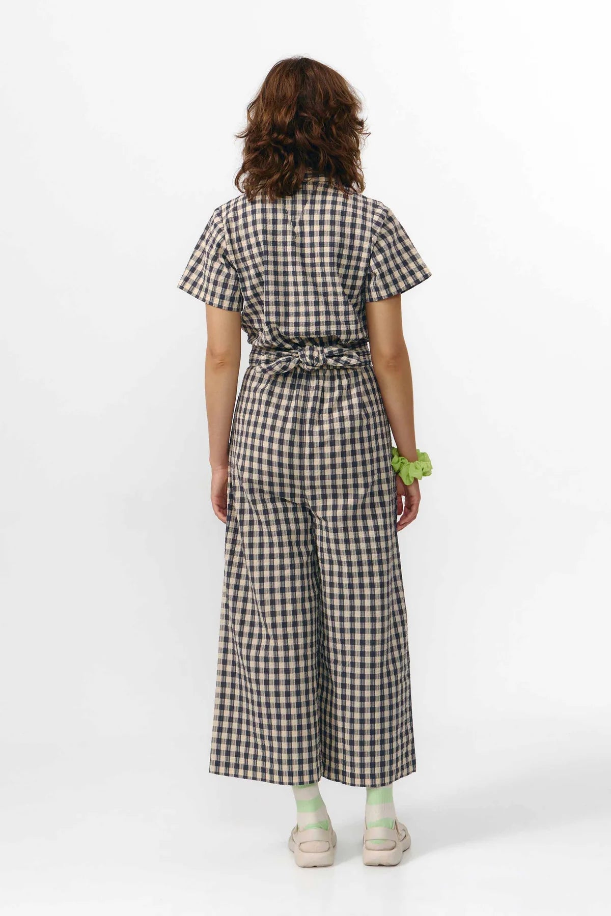 ALME JUMPSUIT CHECK GREY