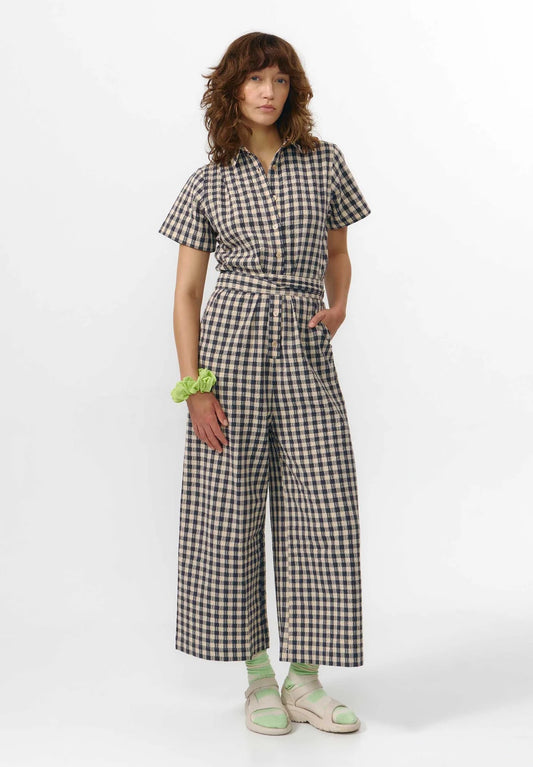 ALME JUMPSUIT CHECK GREY