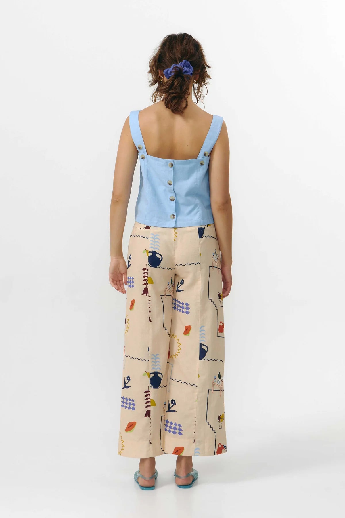 ULLA PANTS PRINT HOLIDAY