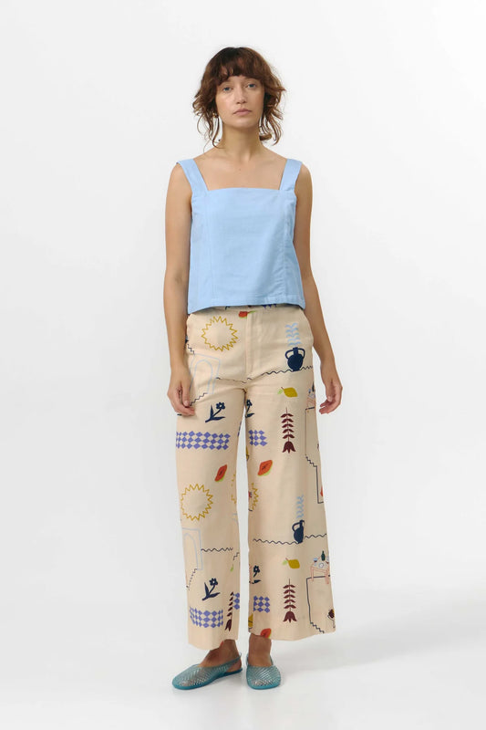 ULLA PANTS PRINT HOLIDAY