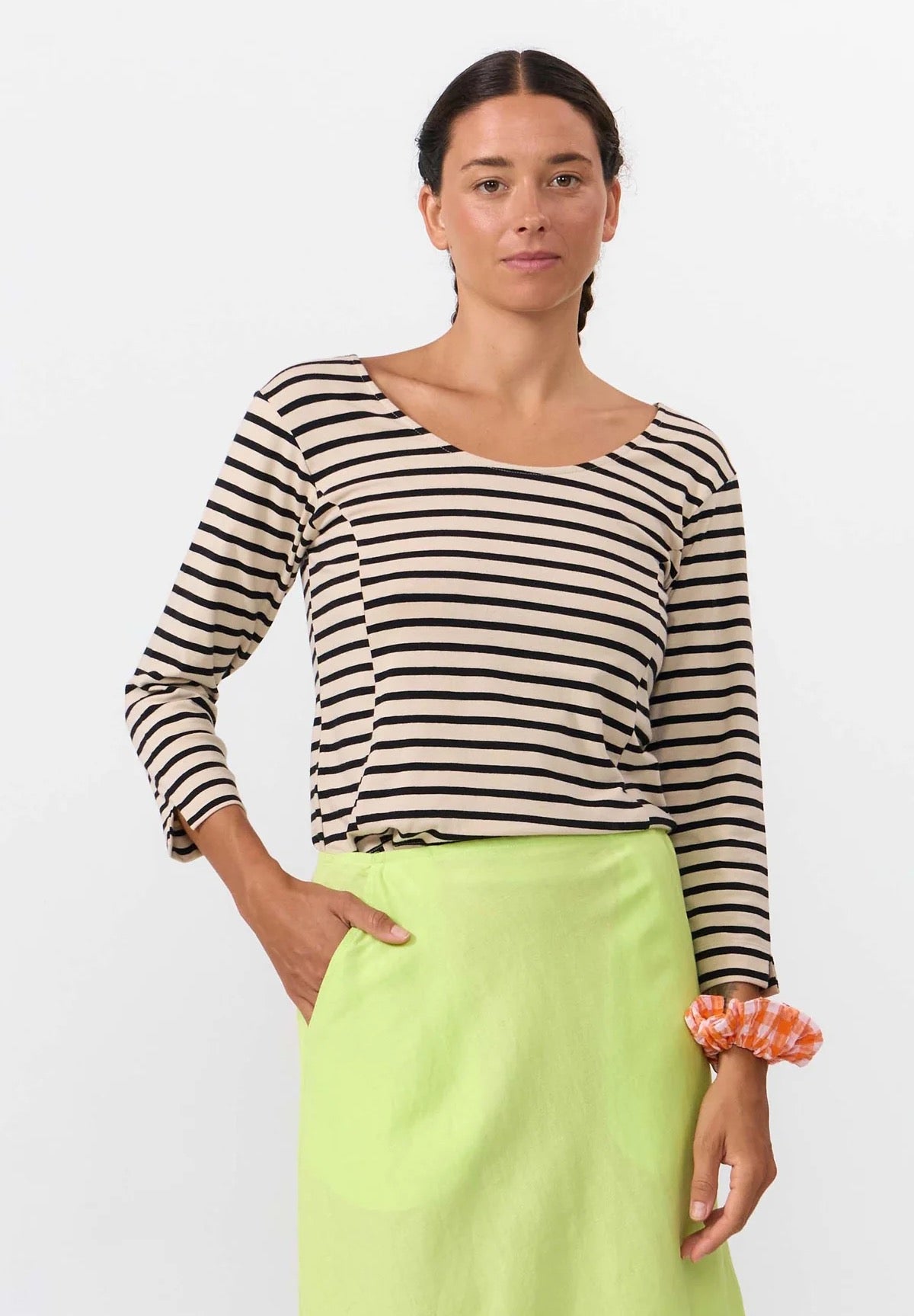 BONAO TOP STRIPES BLACK