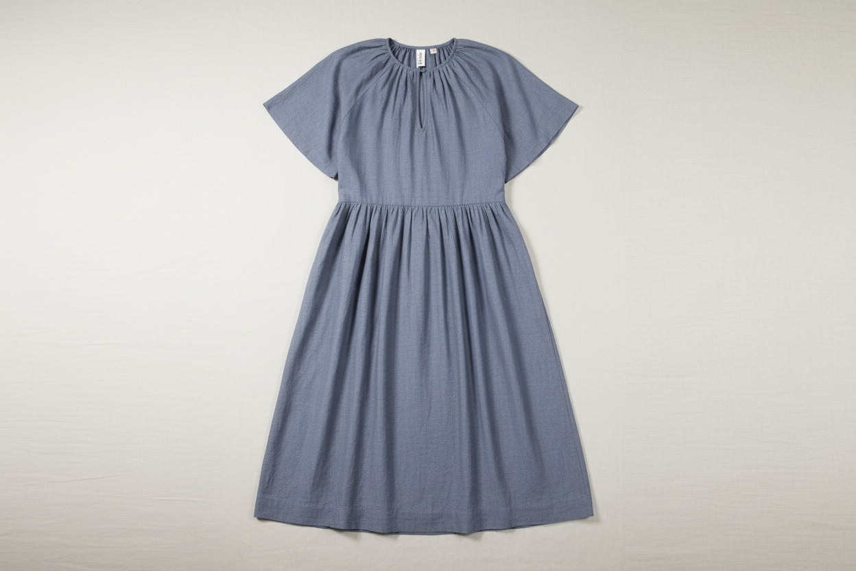 DANELUFT DRESS LIGHT CHAMBREY