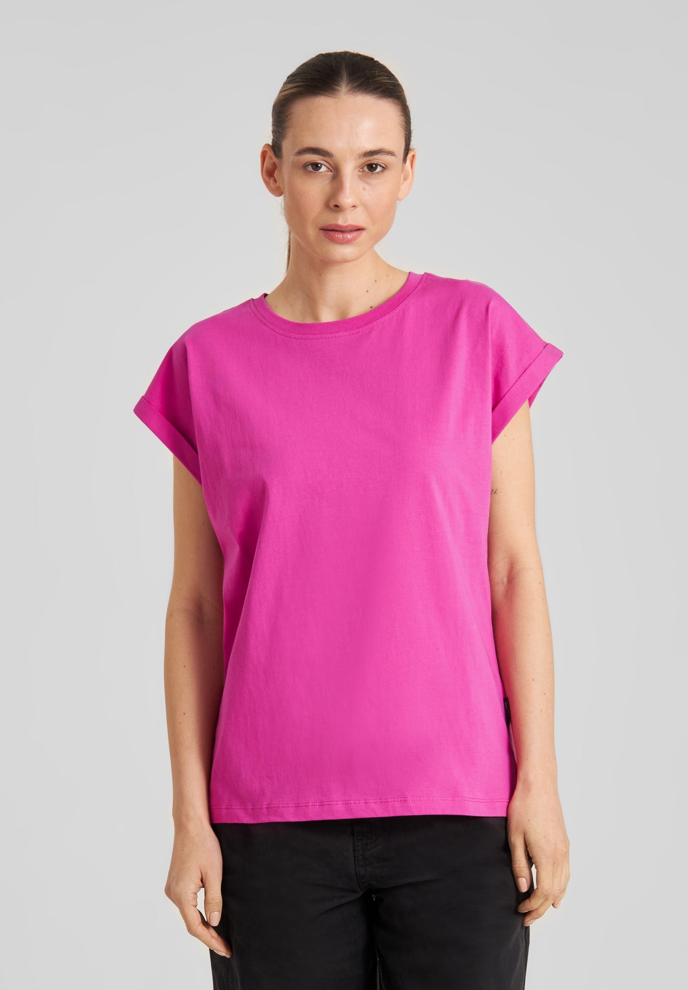 VISBY BASE ORGANIC COTTON T-SHIRT | VIOLET PINK