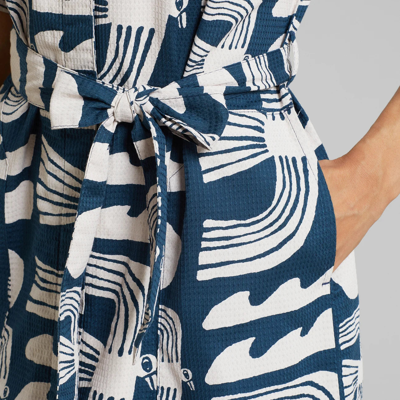 ORREFORS SHIRT DRESS | SEAGULLS MAJOLICA BLUE