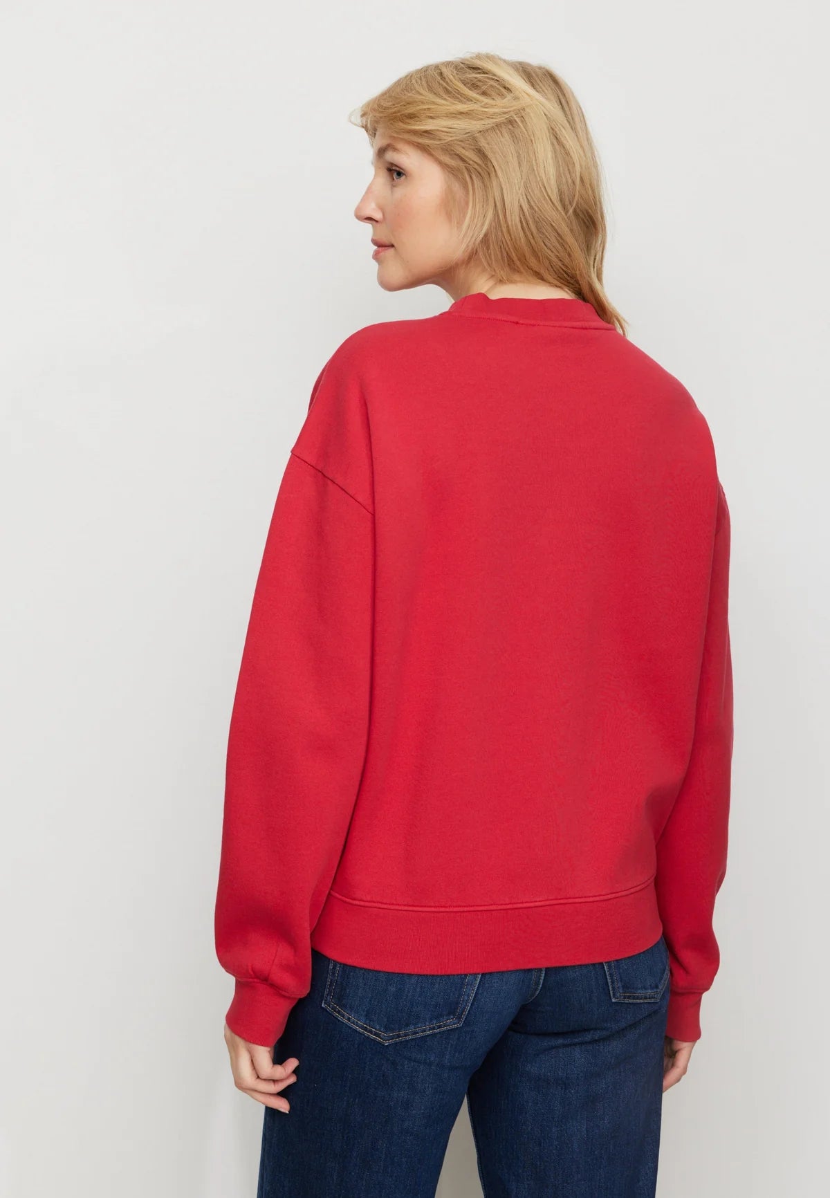 NERINE ORGANIC COTTON SWEATSHIRT | SIGNAL RED
