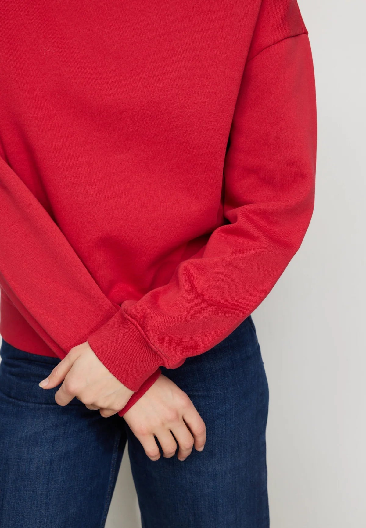 NERINE ORGANIC COTTON SWEATSHIRT | SIGNAL RED