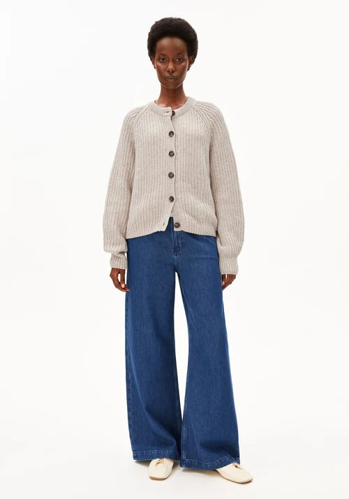 ARMEDANGELS Rib Knit Cardigan – Organic Wool Blend