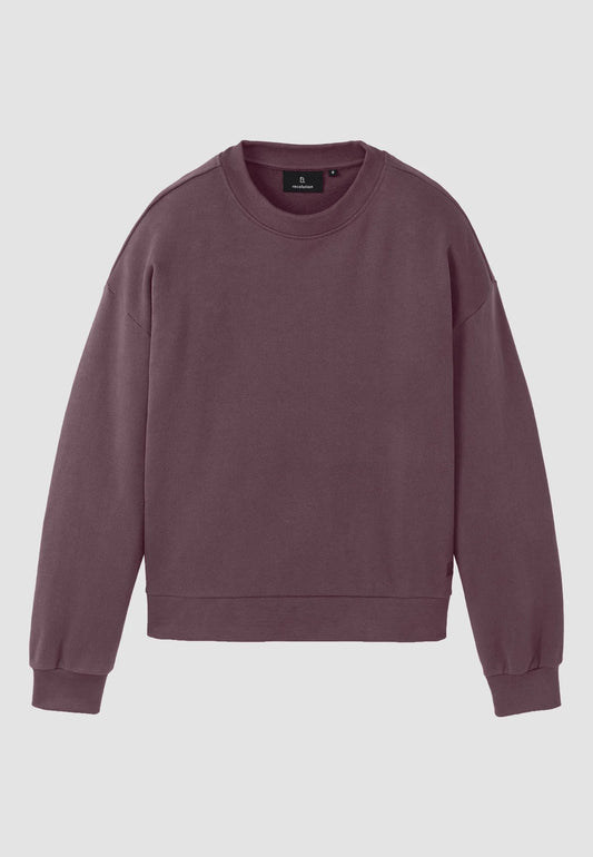 NERINE ORGANIC COTTON SWEATSHIRT | DARK GRAPE