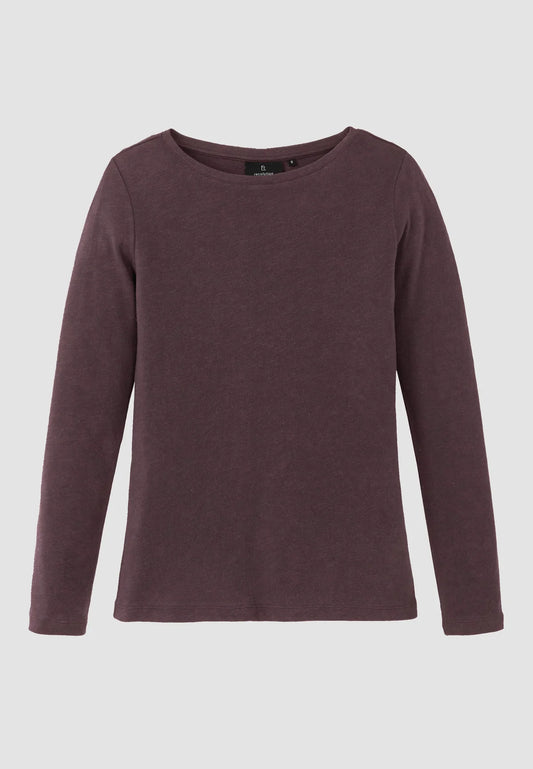 IRIS LONG SLEEVE TOP | DARK GRAPE