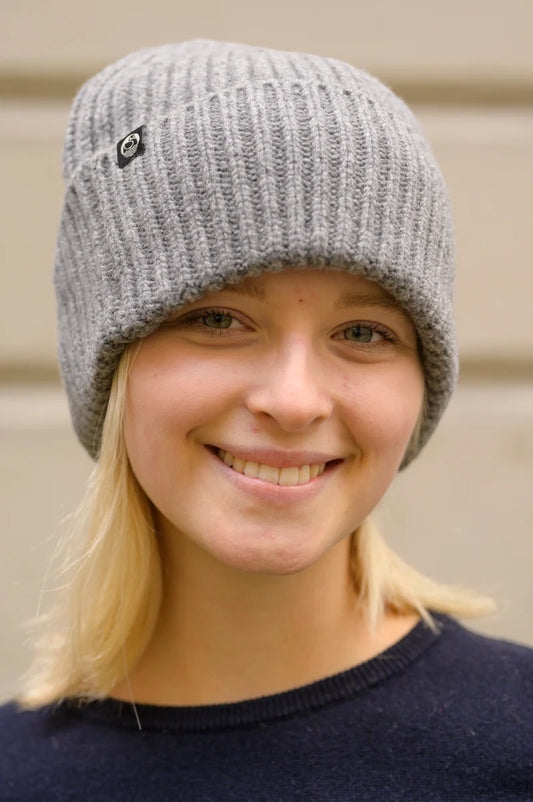 Danefæ Merino Wool Beanie – Heather Grey
