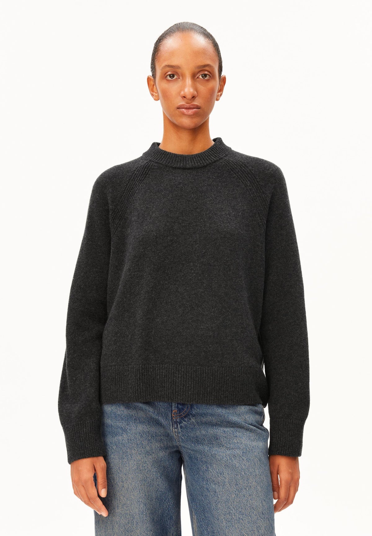 ARMEDANGELS Wool Knit Jumper – Steel Melange