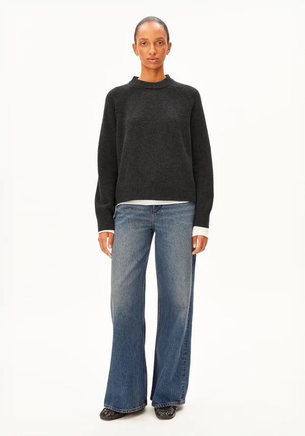 ARMEDANGELS Wool Knit Jumper – Steel Melange