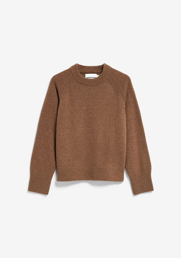 ARMEDANGELS Women's Wool Knit Jumper – Claystone Melange