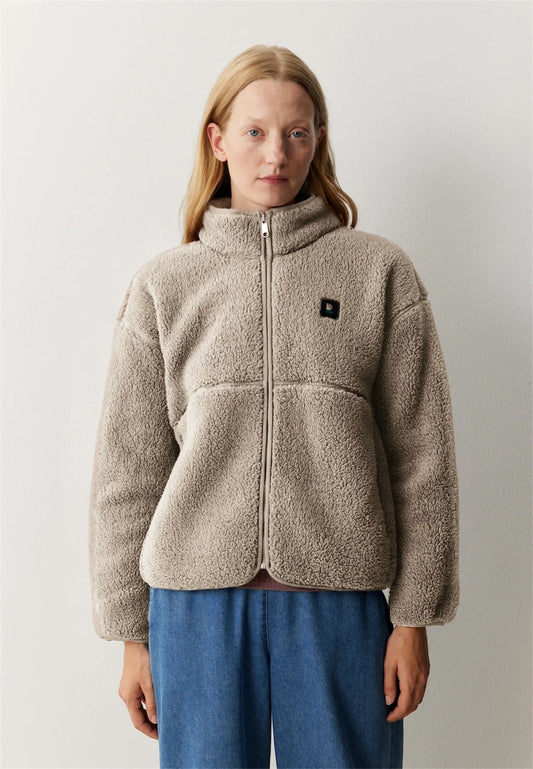 Recolution Fortunella Women’s Recycled Fleece Jacket – Hazel Brown