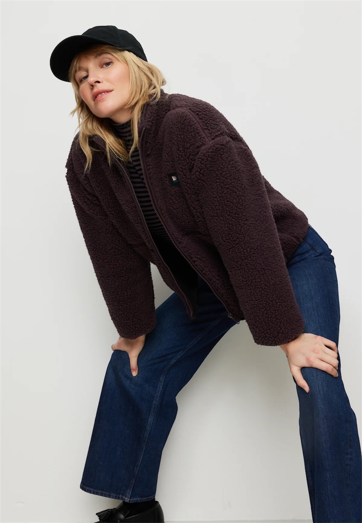 Recolution Fortunella Women’s Recycled Fleece Jacket – Dark Grape