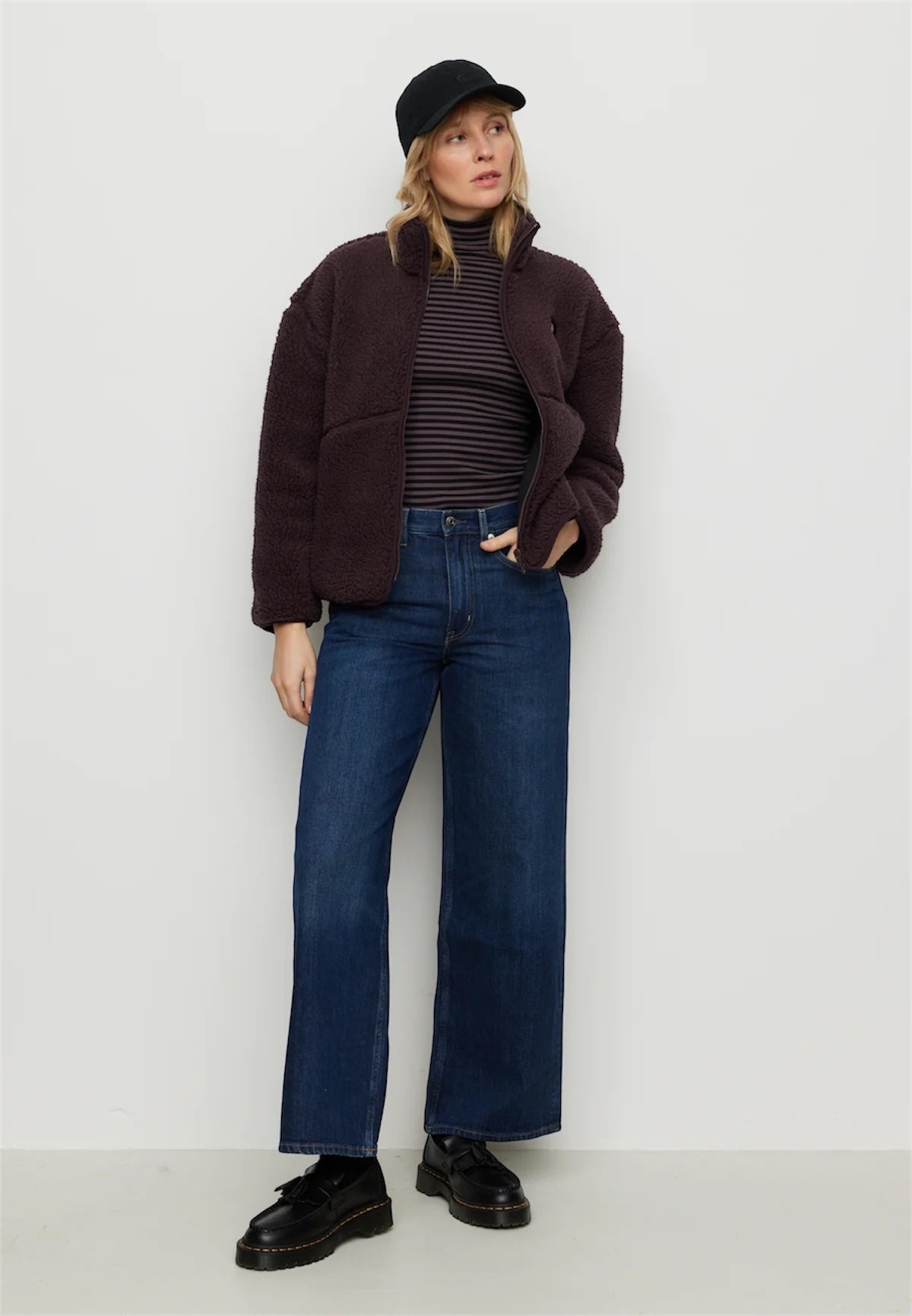 Recolution Fortunella Women’s Recycled Fleece Jacket – Dark Grape
