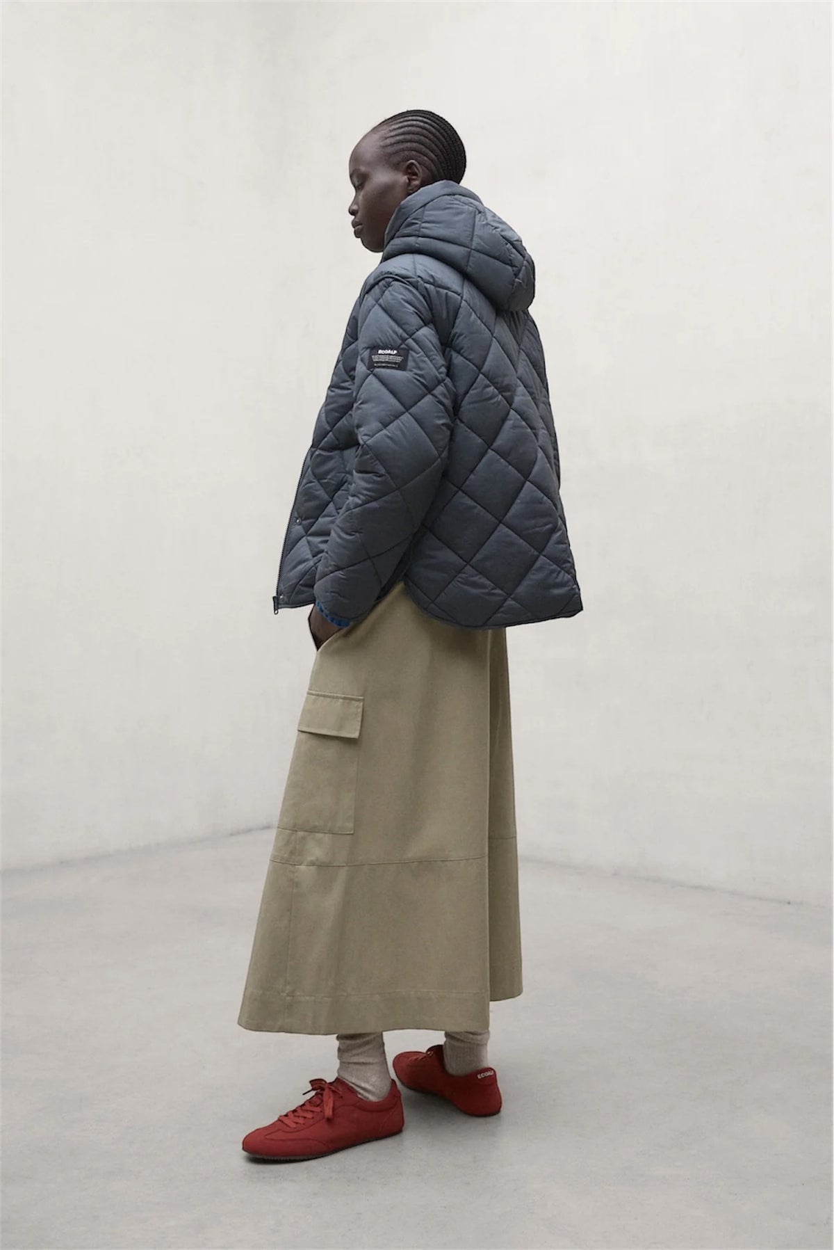 ECOALF Women’s Quilted Jacket Verin | Khaki