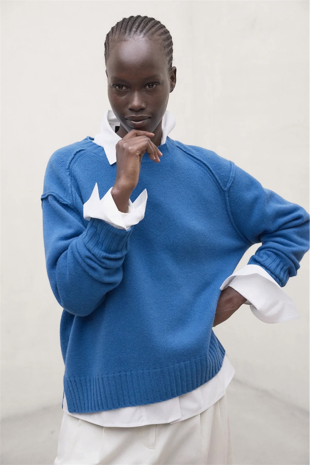 ECOALF Women's Recycled Wool Jumper Mocan | Cobalt Blue