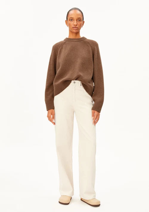ARMEDANGELS Women's Wool Knit Jumper – Claystone Melange