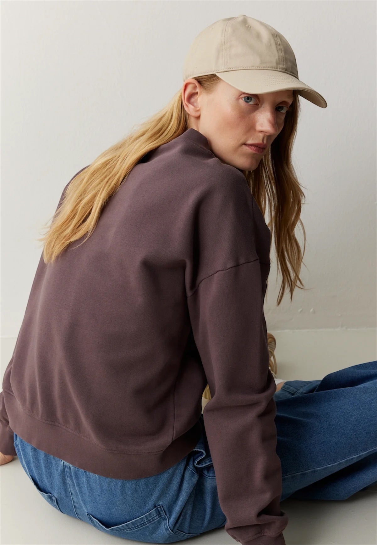 recolution Nerine Organic Cotton Sweatshirt – Dark Grape