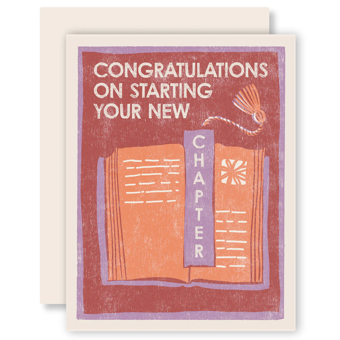 NEW CHAPTER | LETTERPRESS PRINTED CARD