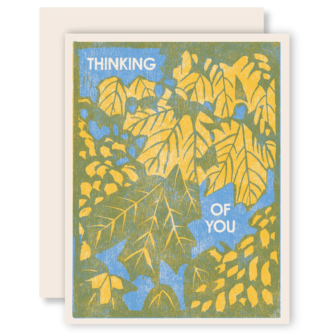 THINKING OF YOU | LETTERPRESS PRINTED CARD