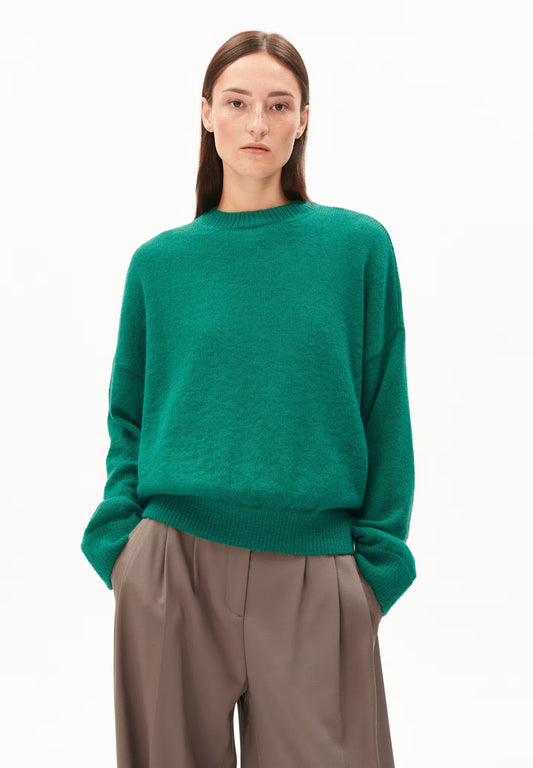 SURI INARIAAS MOHAIR WOOL MIX JUMPER | EMERALD GREEN
