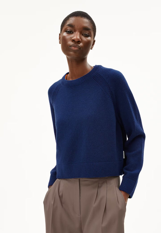 DILIRIAA REGLANA WOOL JUMPER | BLUE NOON