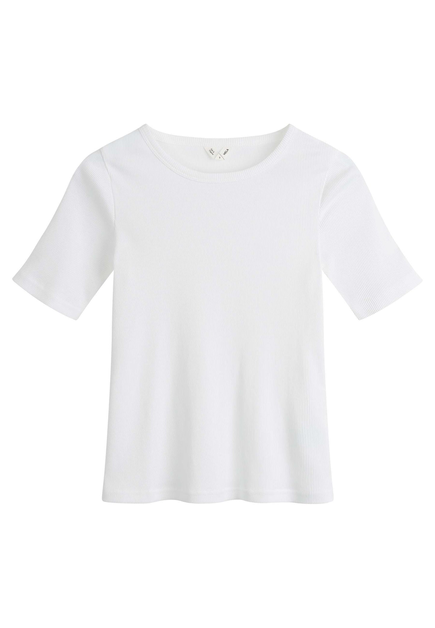 JASLEEN FITTED ORGANIC COTTON TEE | WHITE