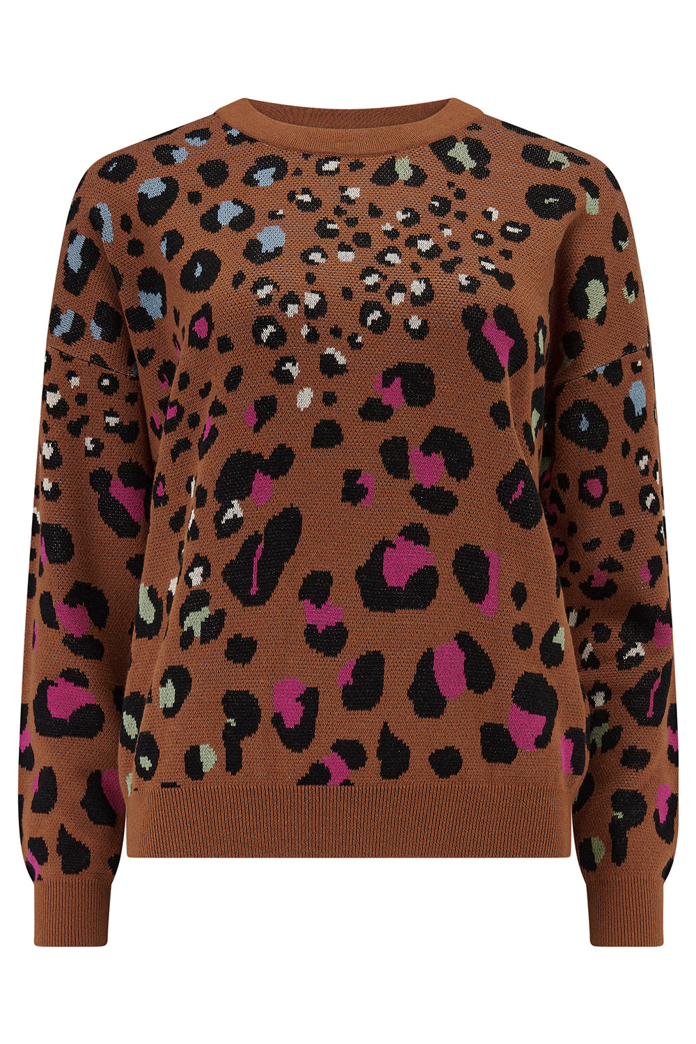 ANDI JUMPER | TAN/ RAINBOW LEOPARD
