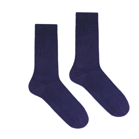 KLUE ORGANIC COTTON SOLID SOCKS | INDIGO