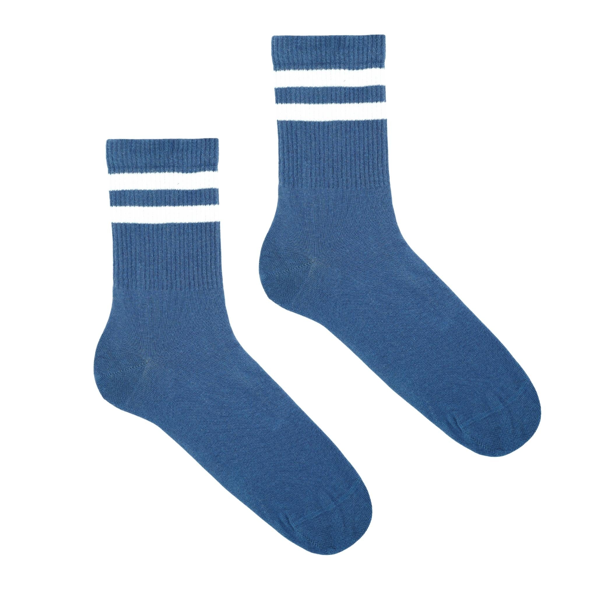 KLUE ORGANIC COTTON TENNIS SOCKS |  BLUE AND WHITE
