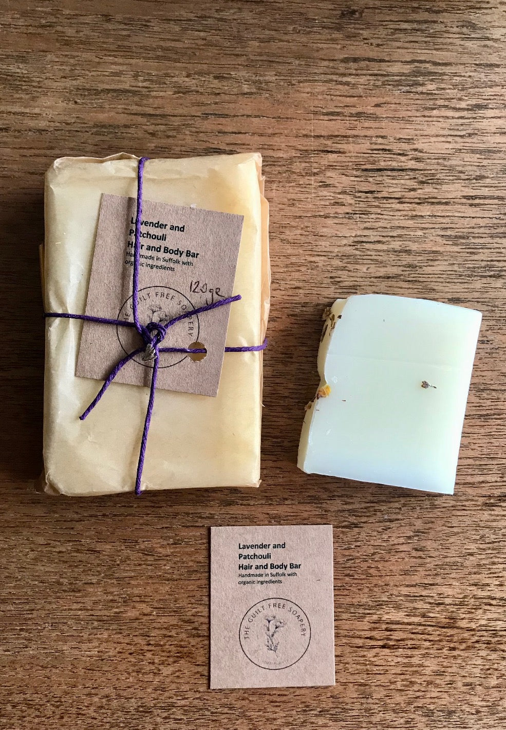 LAVENDER & PATCHOULI SOAP/ SHAMPOO BAR