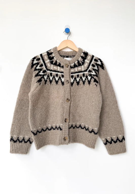 ALPACA CABIN CARDIGAN| BEIGE